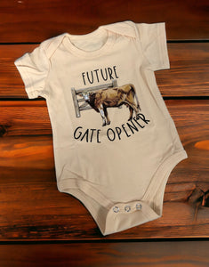 Future Gate Opener Onesie