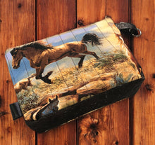 Load image into Gallery viewer, Wild Horses Water Resistant Travel Bag | Makeup Bag | Overnight Bag