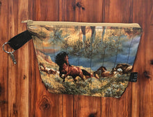 Load image into Gallery viewer, Wild Horses Water Resistant Travel Bag | Makeup Bag | Overnight Bag