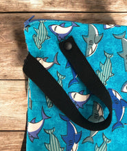 Load image into Gallery viewer, Wet/Pool/Beach Water-Resistant Bag | Large | Sharks