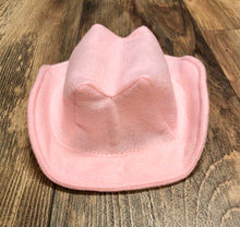 Load image into Gallery viewer, Pink Baby Felt Cowboy Hat | Newborn | Infant | Child Sizes Available