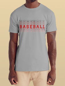 Men's Gray Shirt | Baseball Themed | Select your Print