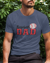 Load image into Gallery viewer, Men&#39;s Heather Navy Shirt | Baseball Themed | Select your Print