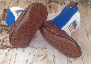 American Flag Baby Cowboy Boots | Newborn Size up to 24 Months