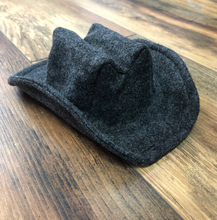 Load image into Gallery viewer, Dark Gray Baby Felt Cowboy Hat | Newborn | Infant | Child Size