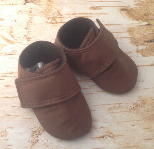 Brown Baby Shoes with Strap