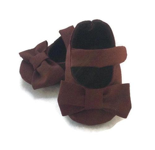 Brown Shoes with Bows