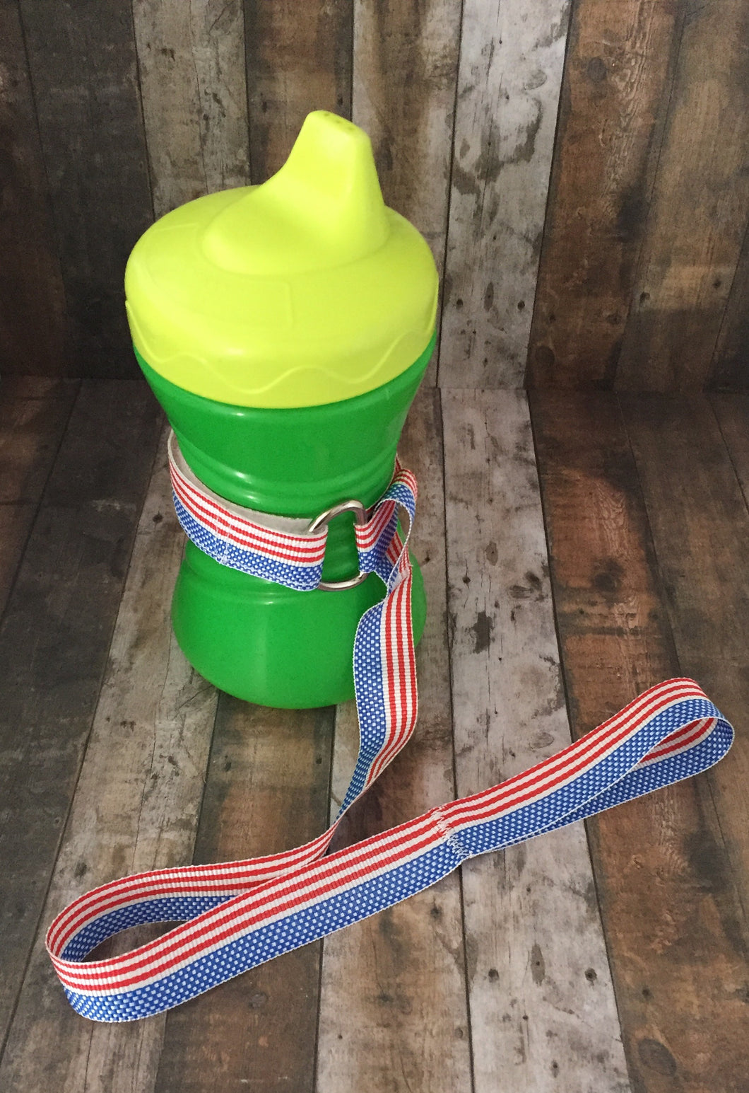 American Flag Sippy / Bottle / Toy Leash