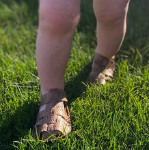 Load image into Gallery viewer, Brown Faux Leather Sandals