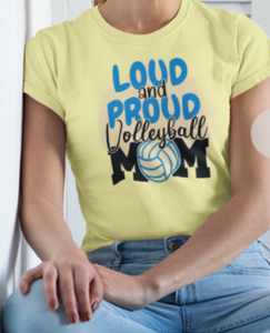 Light Yellow Short Sleeve Shirt | Women's | Volleyball Themed