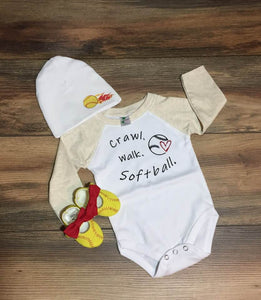 Softball Gift Set | 0-3 M | READY TO SHIP!