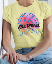 Load image into Gallery viewer, Light Yellow Short Sleeve Shirt | Women&#39;s | Volleyball Themed