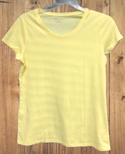 Load image into Gallery viewer, Light Yellow Short Sleeve Shirt | Women&#39;s | Volleyball Themed